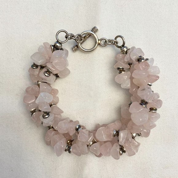 Silpada Rose Quartz Bracelet - Picture 1 of 3